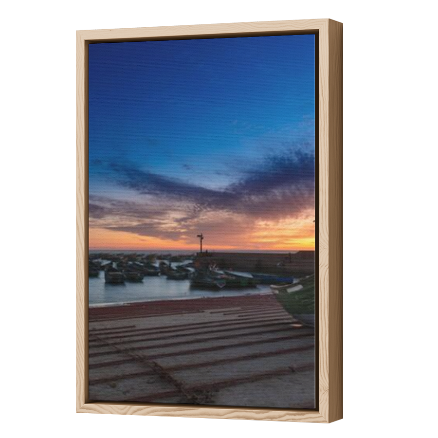 Thumbnail for Canvas - Wood Grain Floating Frame