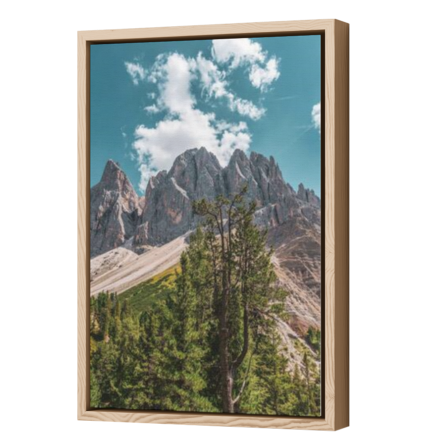 Thumbnail for Canvas - Wood Grain Floating Frame