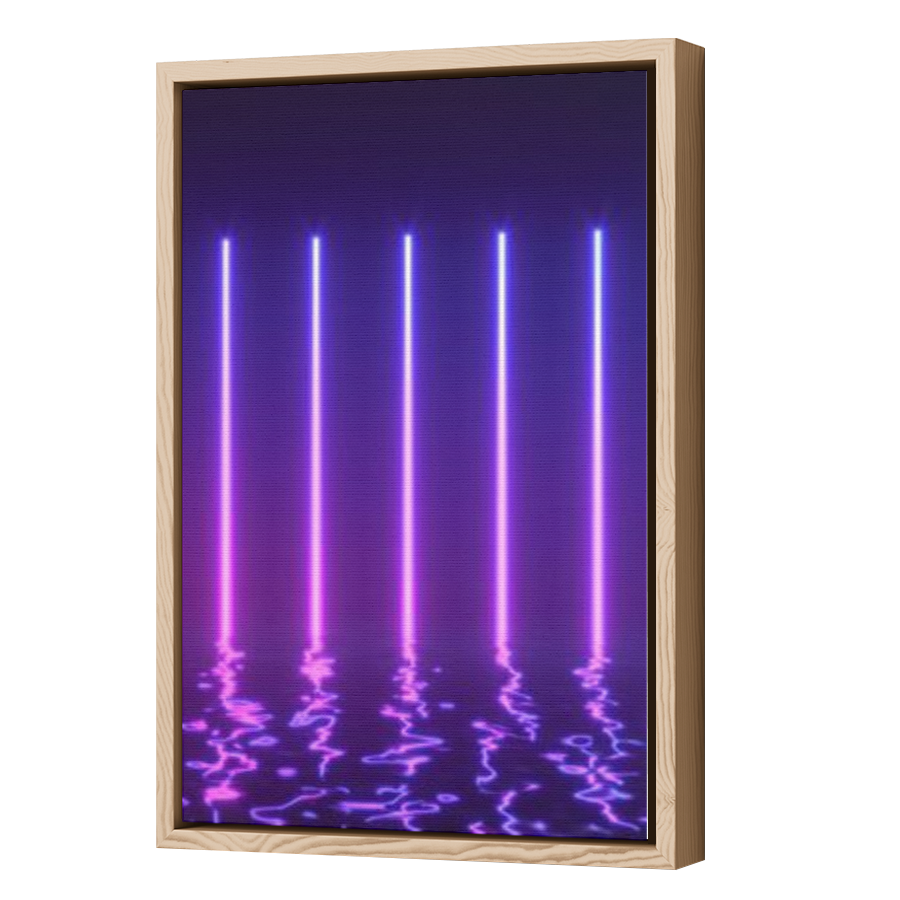 Thumbnail for Canvas - Wood Grain Floating Frame