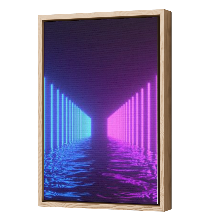 Thumbnail for Canvas - Wood Grain Floating Frame