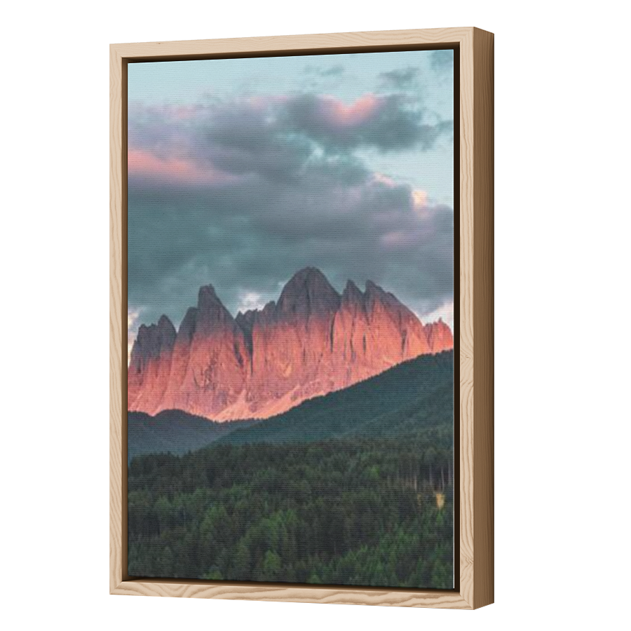 Thumbnail for Canvas - Wood Grain Floating Frame
