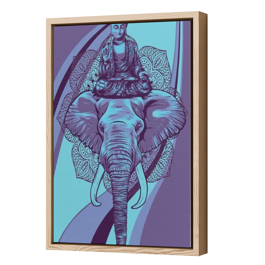 Thumbnail for Canvas - Wood Grain Floating Frame