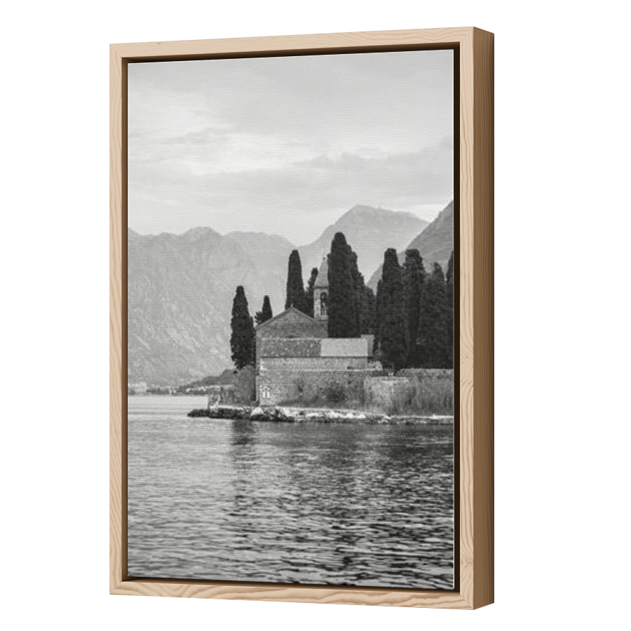Thumbnail for Canvas - Wood Grain Floating Frame