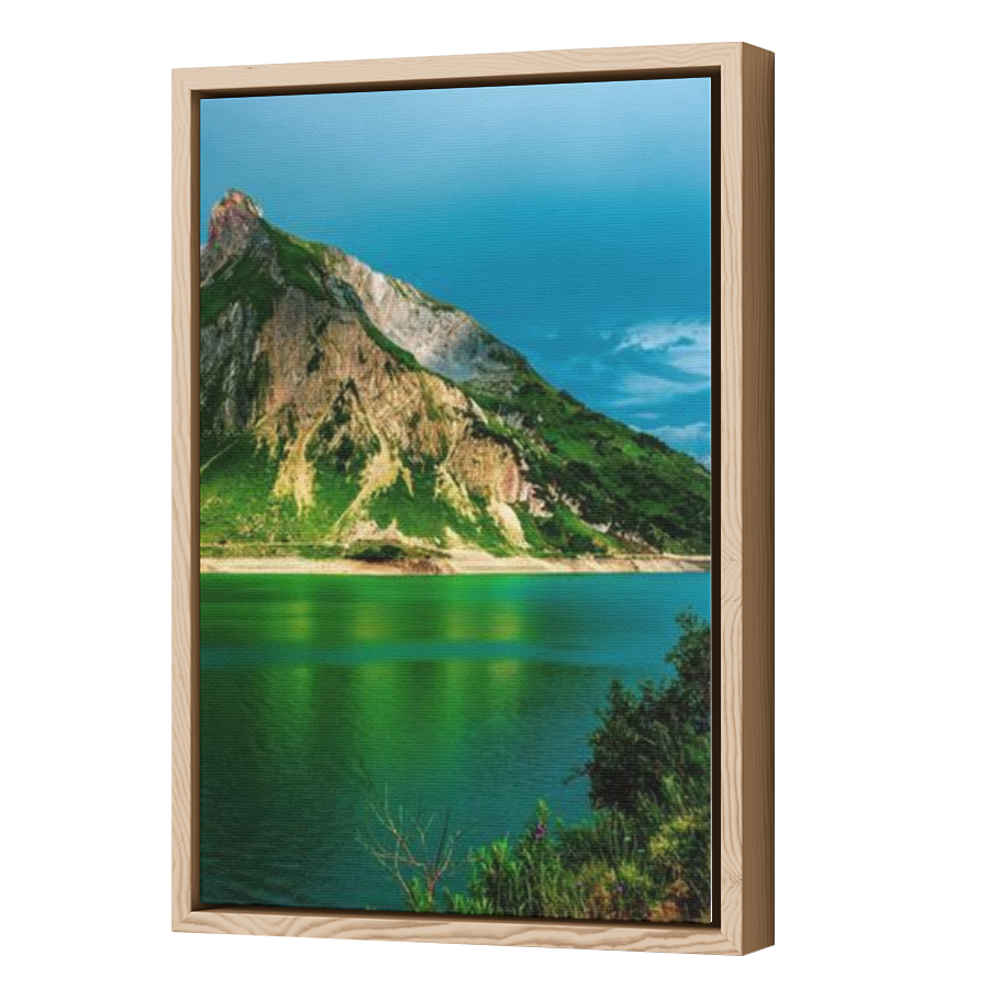 Thumbnail for Canvas - Wood Grain Floating Frame