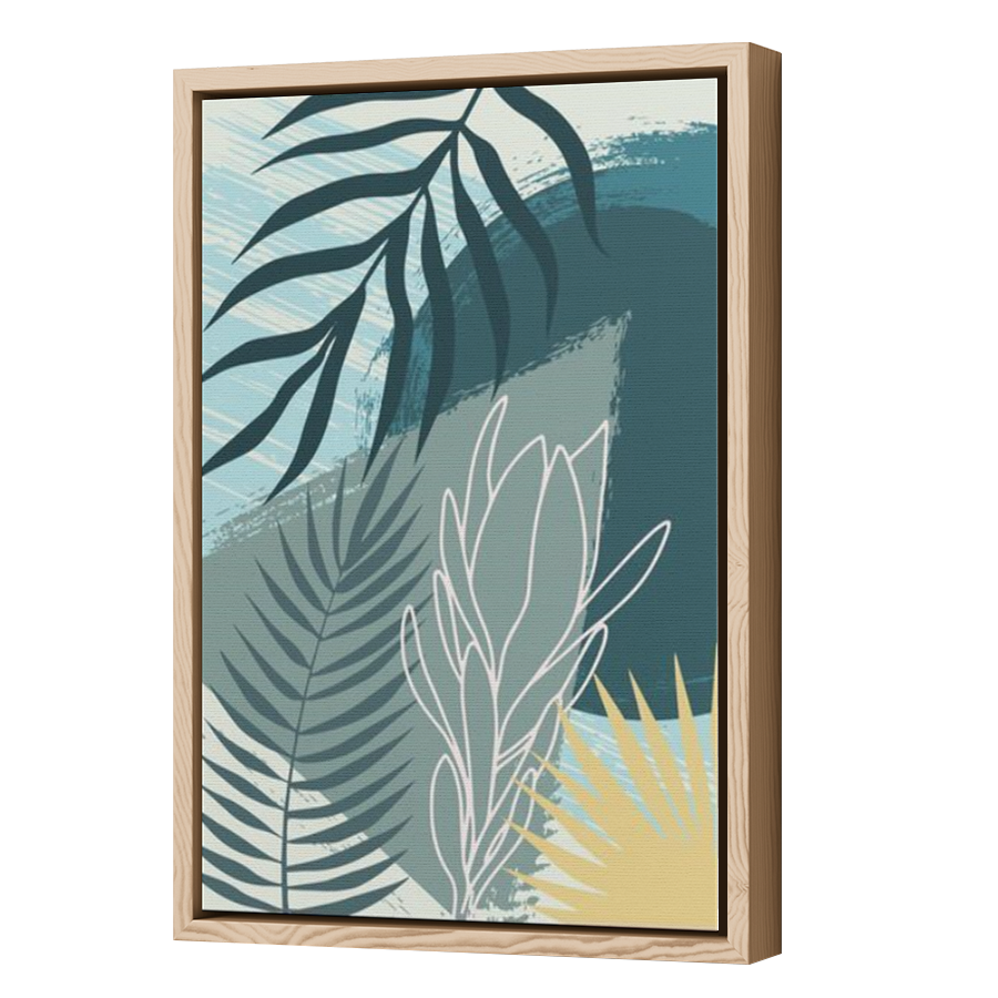 Thumbnail for Canvas - Wood Grain Floating Frame