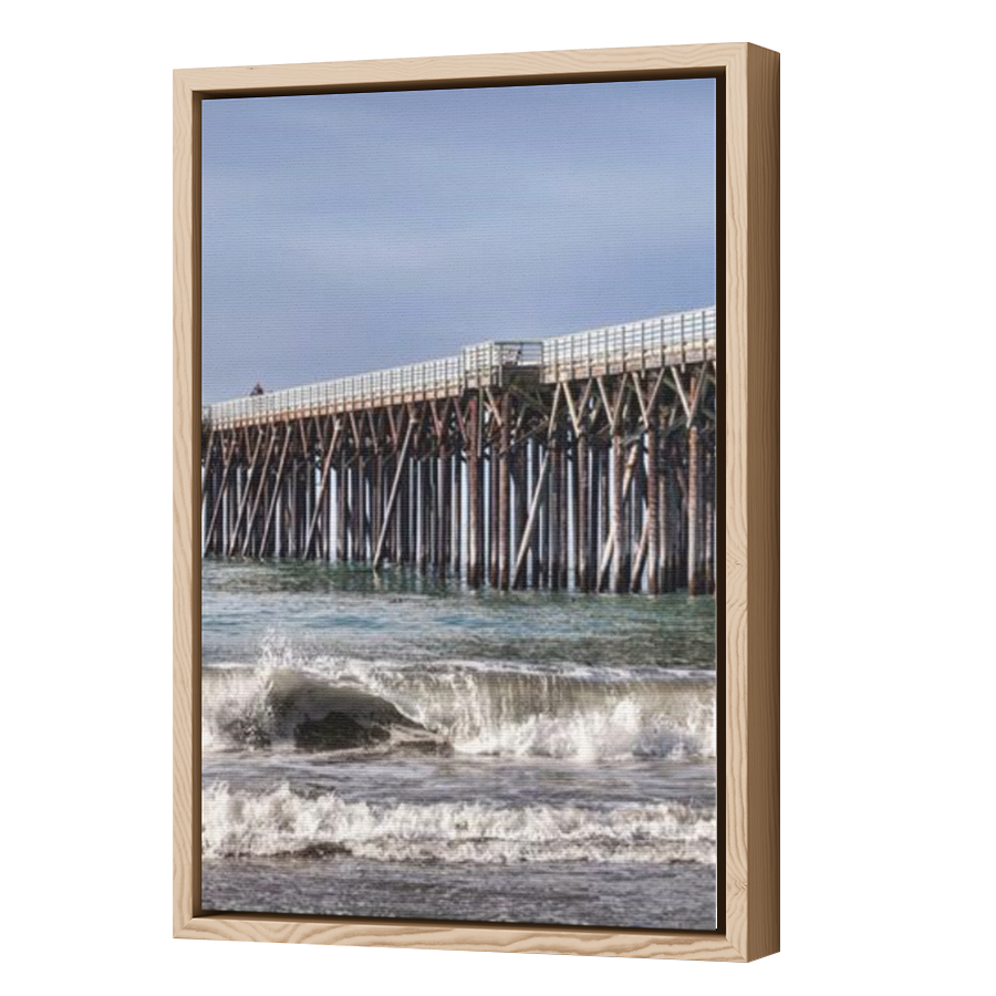 Thumbnail for Canvas - Wood Grain Floating Frame