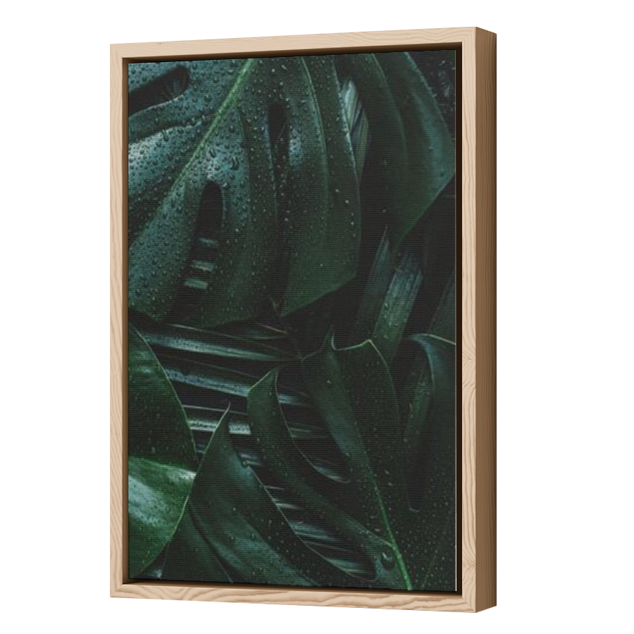 Thumbnail for Canvas - Wood Grain Floating Frame
