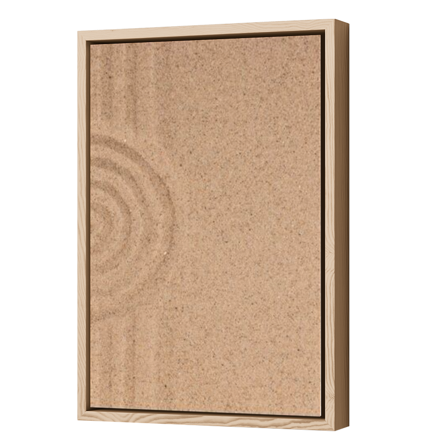 Thumbnail for Canvas - Wood Grain Floating Frame