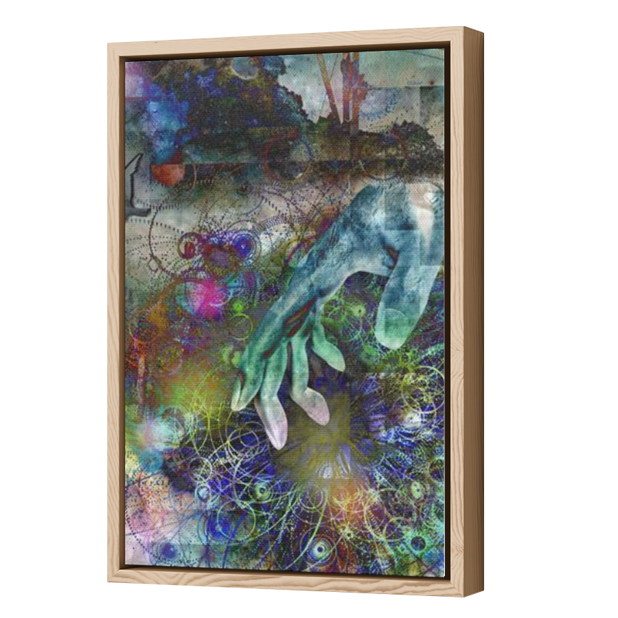 Thumbnail for Canvas - Wood Grain Floating Frame