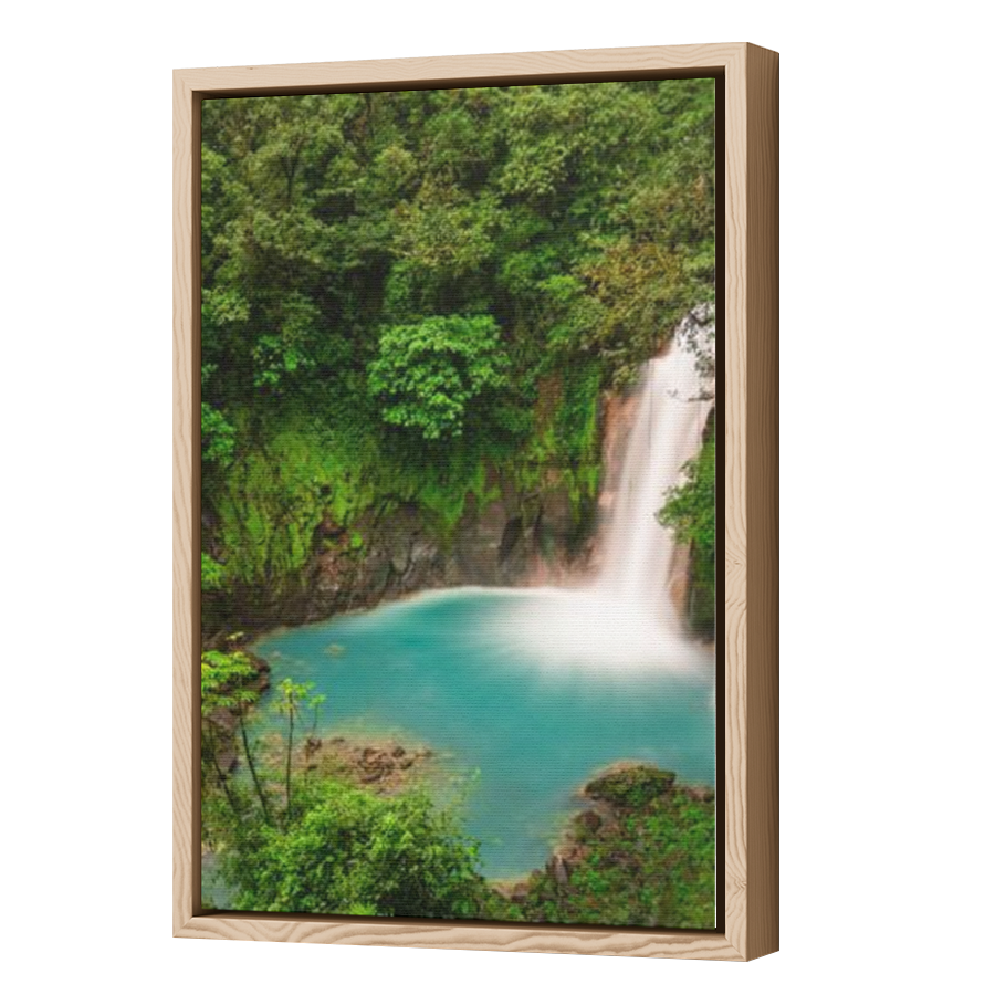 Thumbnail for Canvas - Wood Grain Floating Frame