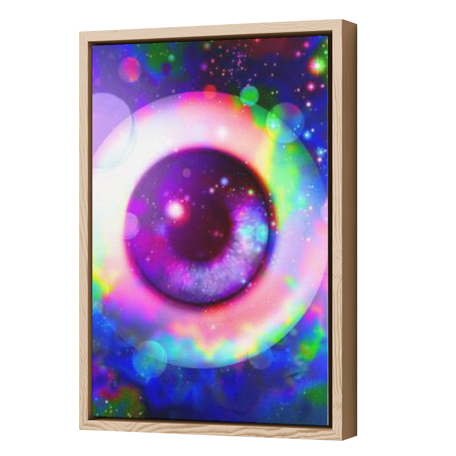 Thumbnail for Canvas - Wood Grain Floating Frame