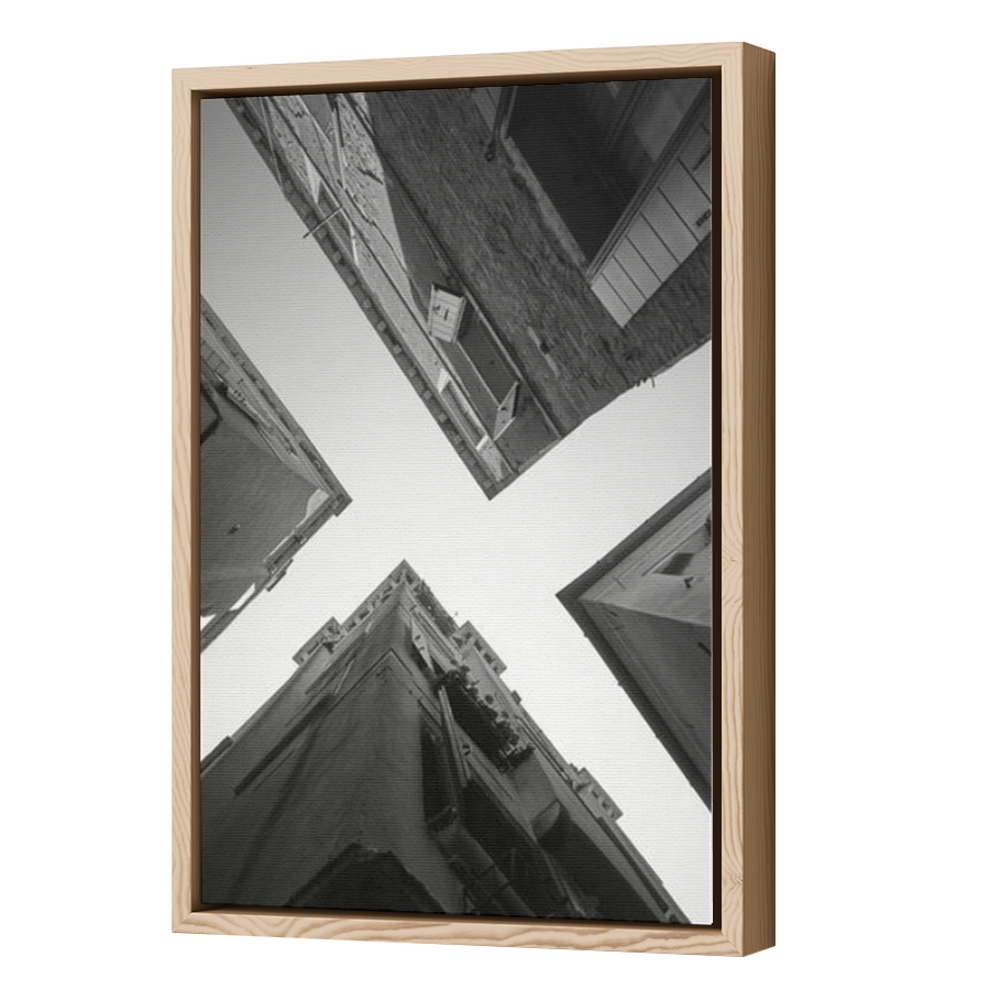 Thumbnail for Canvas - Wood Grain Floating Frame