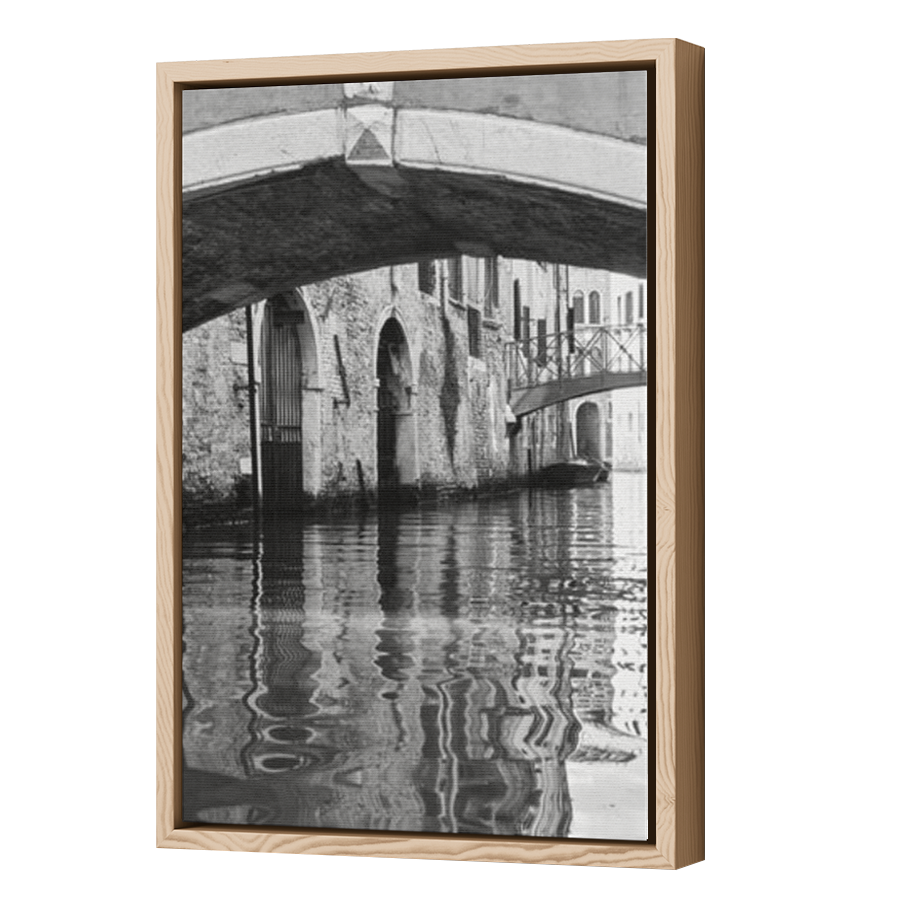 Thumbnail for Canvas - Wood Grain Floating Frame