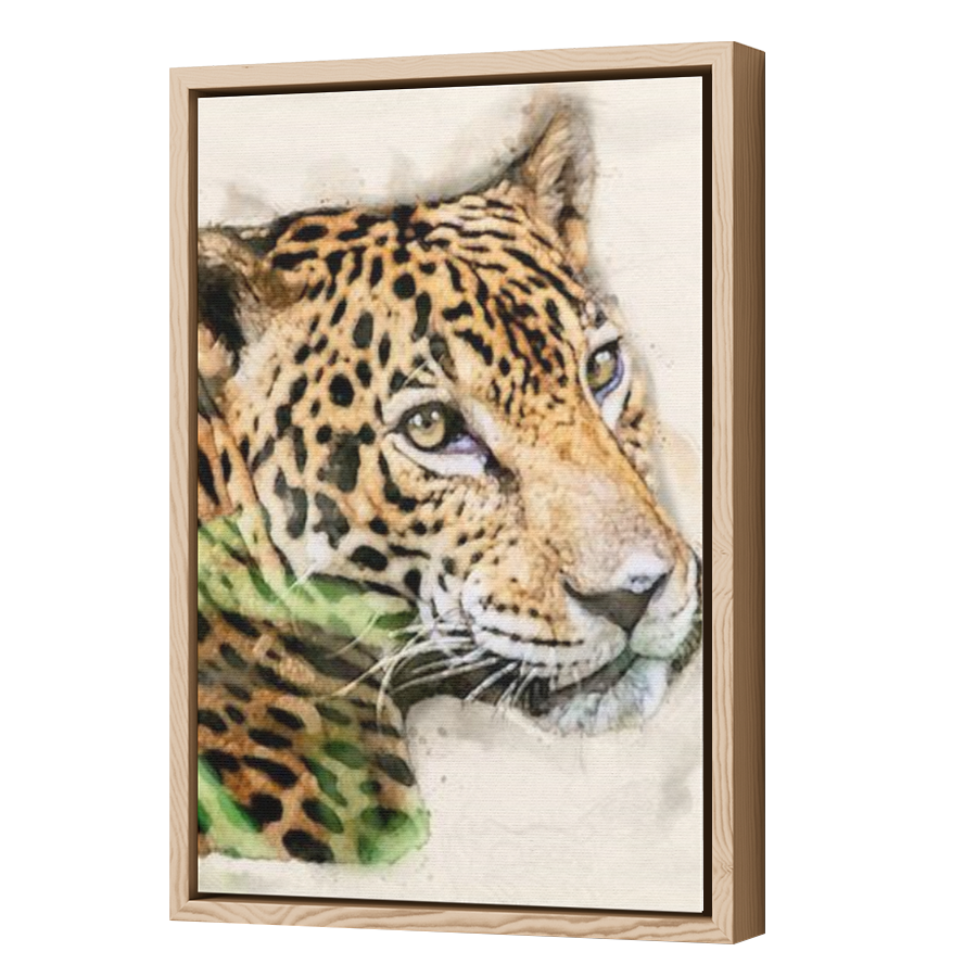 Thumbnail for Canvas - Wood Grain Floating Frame