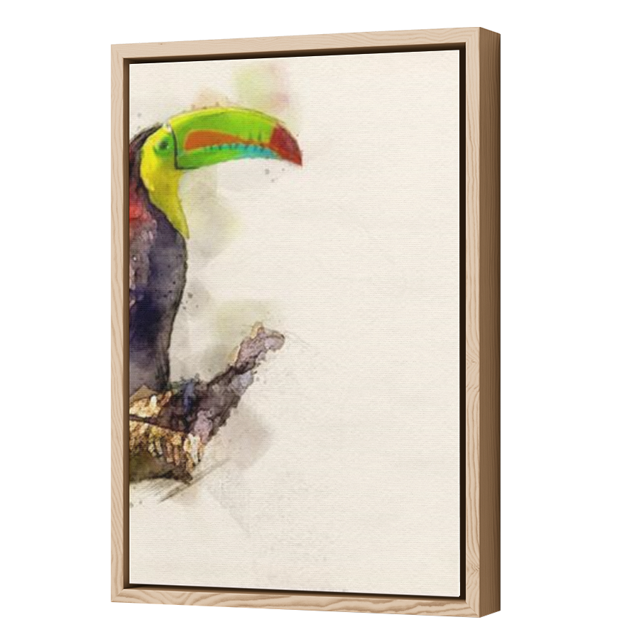 Thumbnail for Canvas - Wood Grain Floating Frame