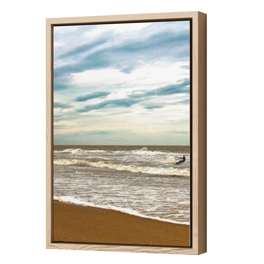 Thumbnail for Canvas - Wood Grain Floating Frame