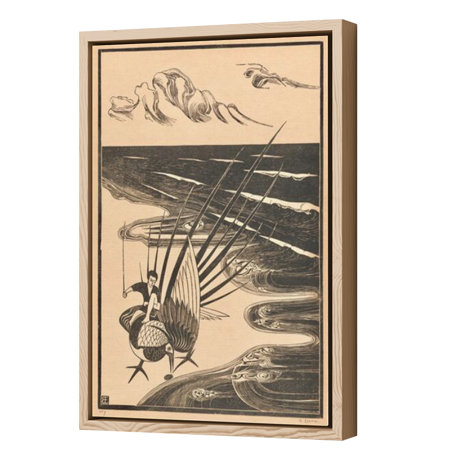 Thumbnail for Canvas - Wood Grain Floating Frame