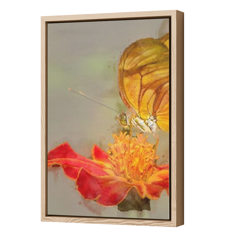 Thumbnail for Canvas - Wood Grain Floating Frame