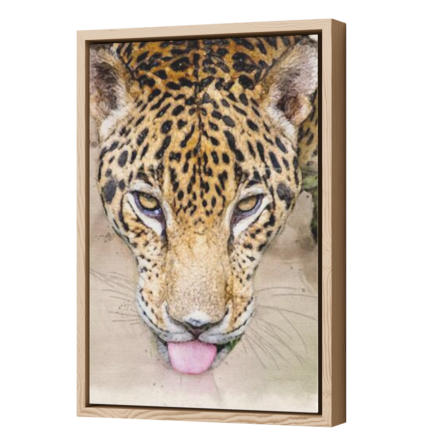 Thumbnail for Canvas - Wood Grain Floating Frame