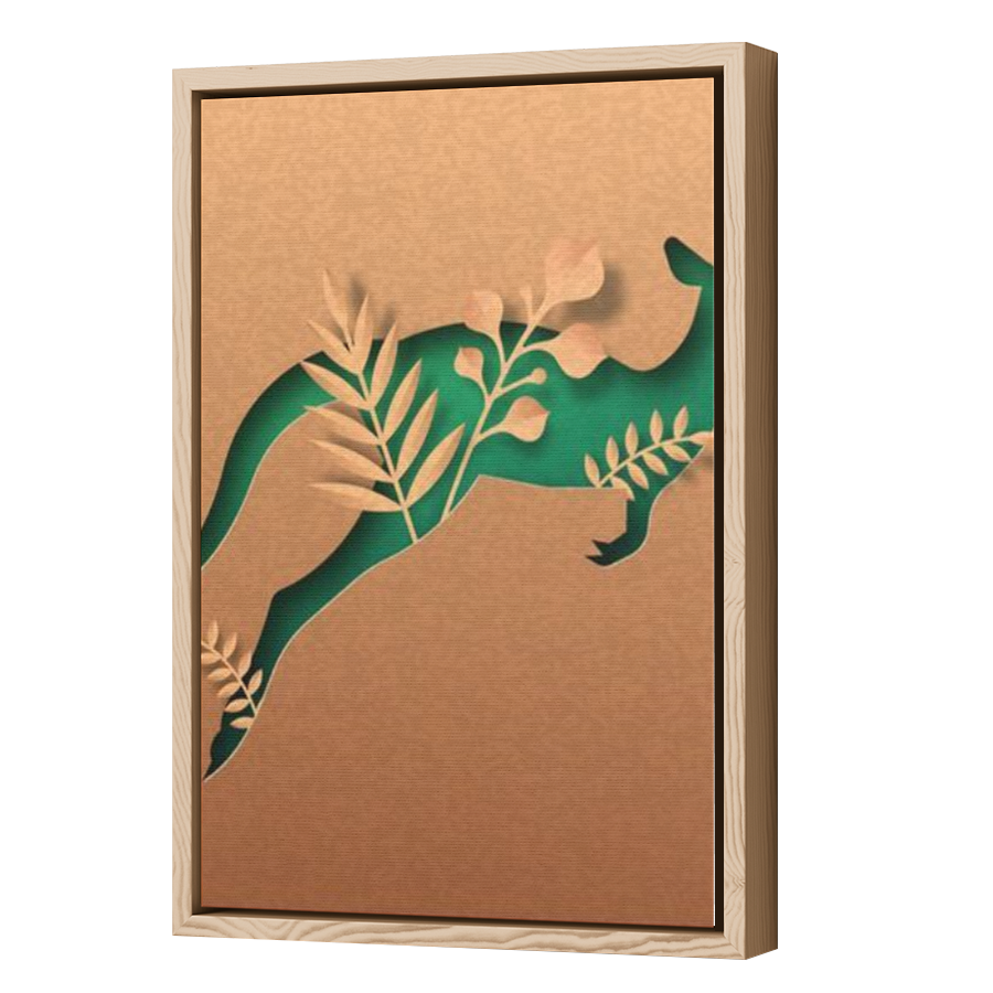 Thumbnail for Canvas - Wood Grain Floating Frame
