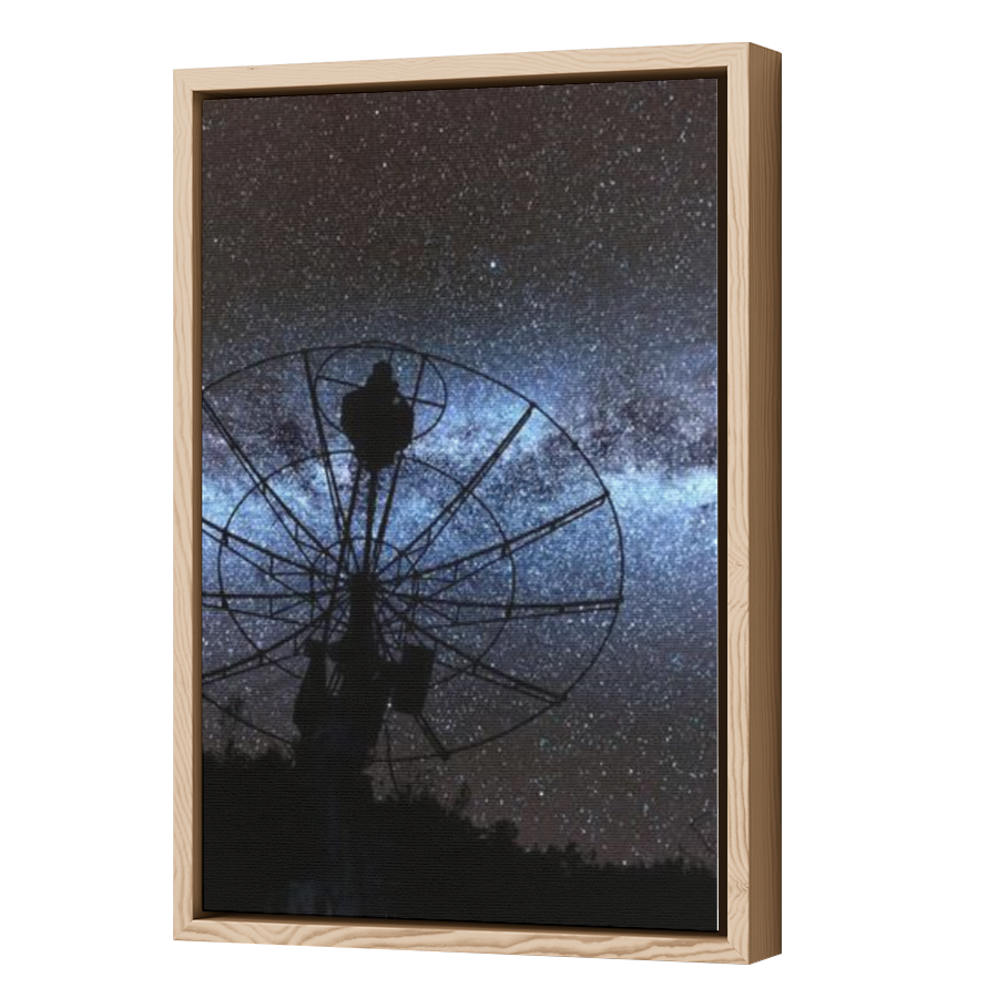 Thumbnail for Canvas - Wood Grain Floating Frame