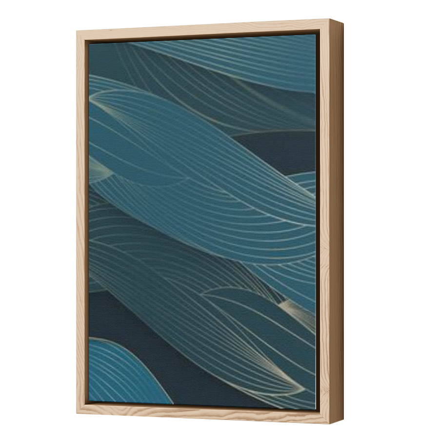 Thumbnail for Canvas - Wood Grain Floating Frame