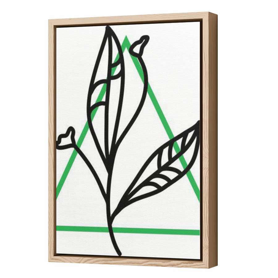 Thumbnail for Canvas - Wood Grain Floating Frame