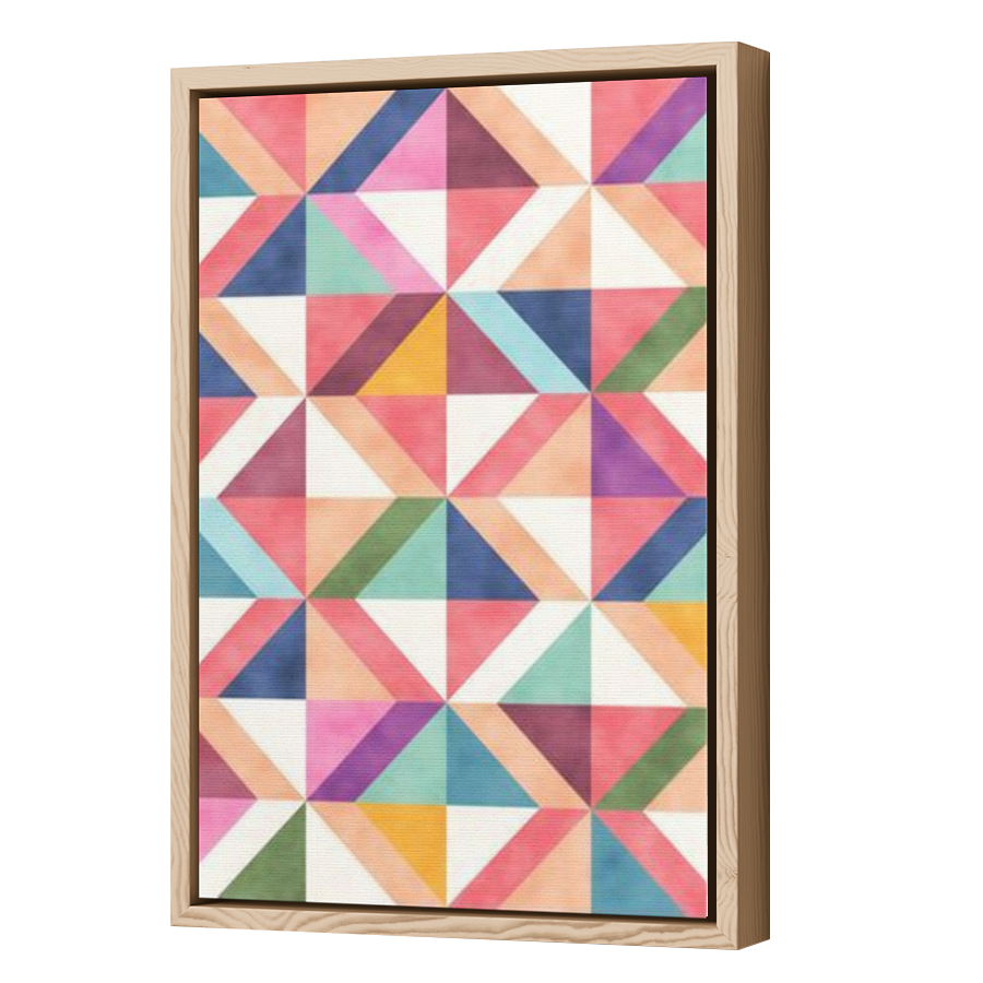 Thumbnail for Canvas - Wood Grain Floating Frame