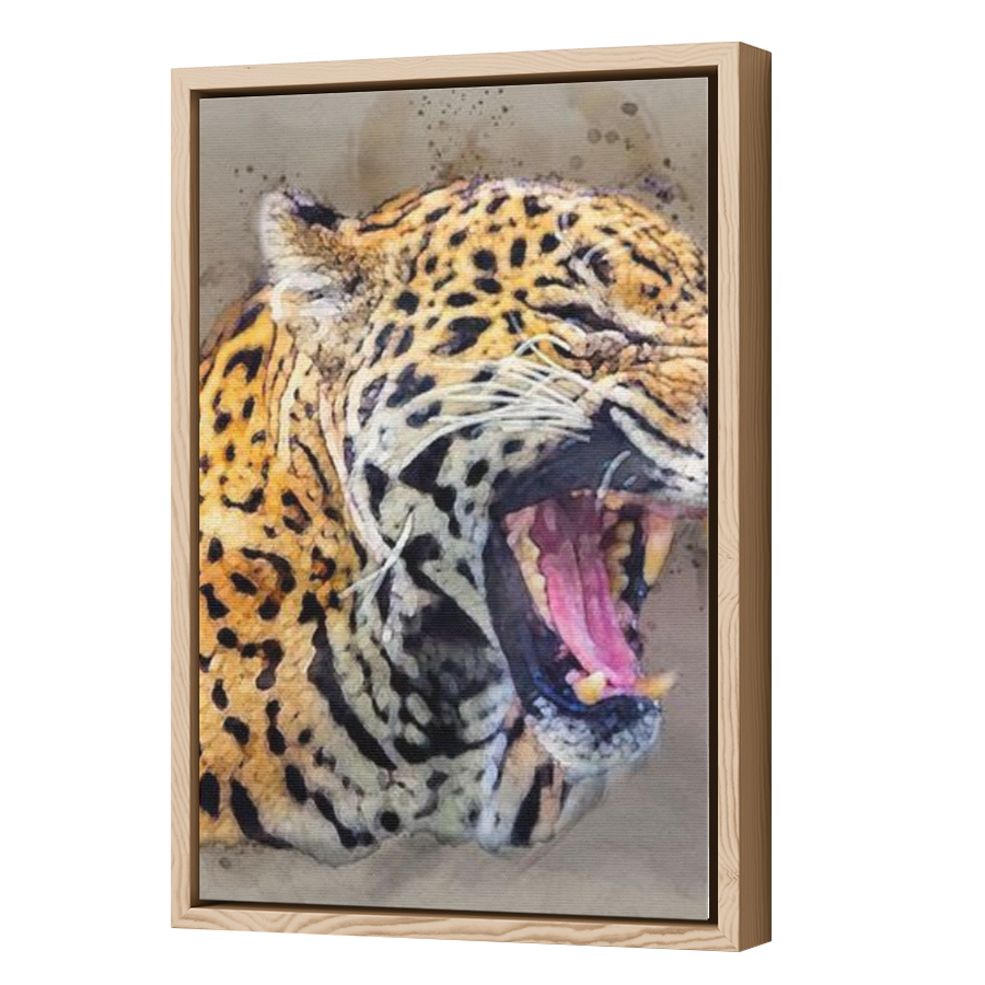 Thumbnail for Canvas - Wood Grain Floating Frame