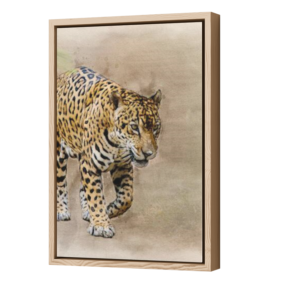 Thumbnail for Canvas - Wood Grain Floating Frame