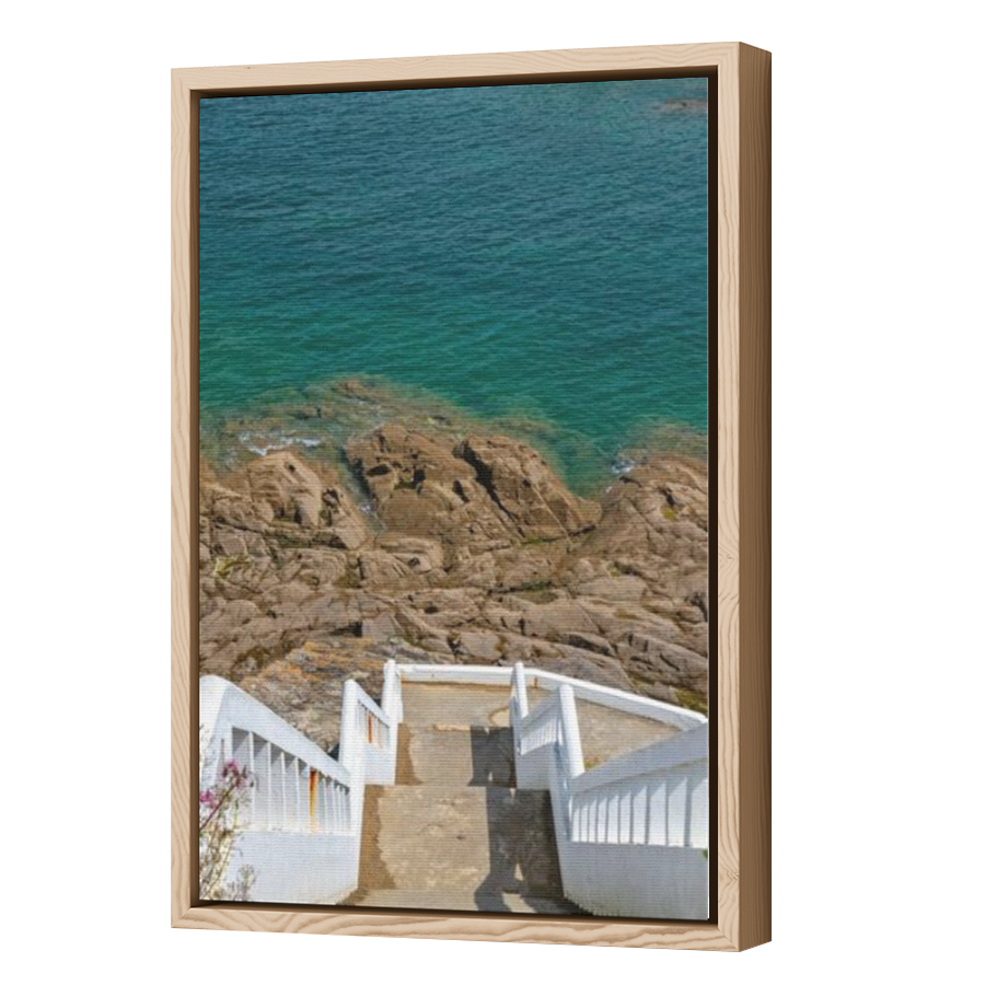 Thumbnail for Canvas - Wood Grain Floating Frame