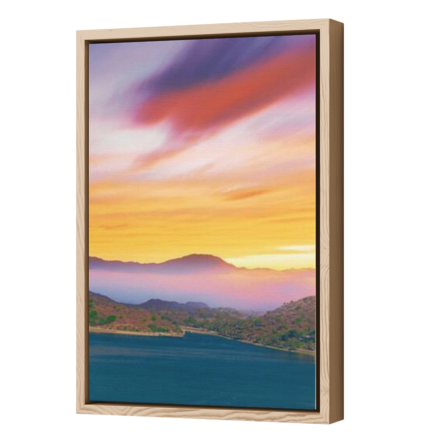 Thumbnail for Canvas - Wood Grain Floating Frame