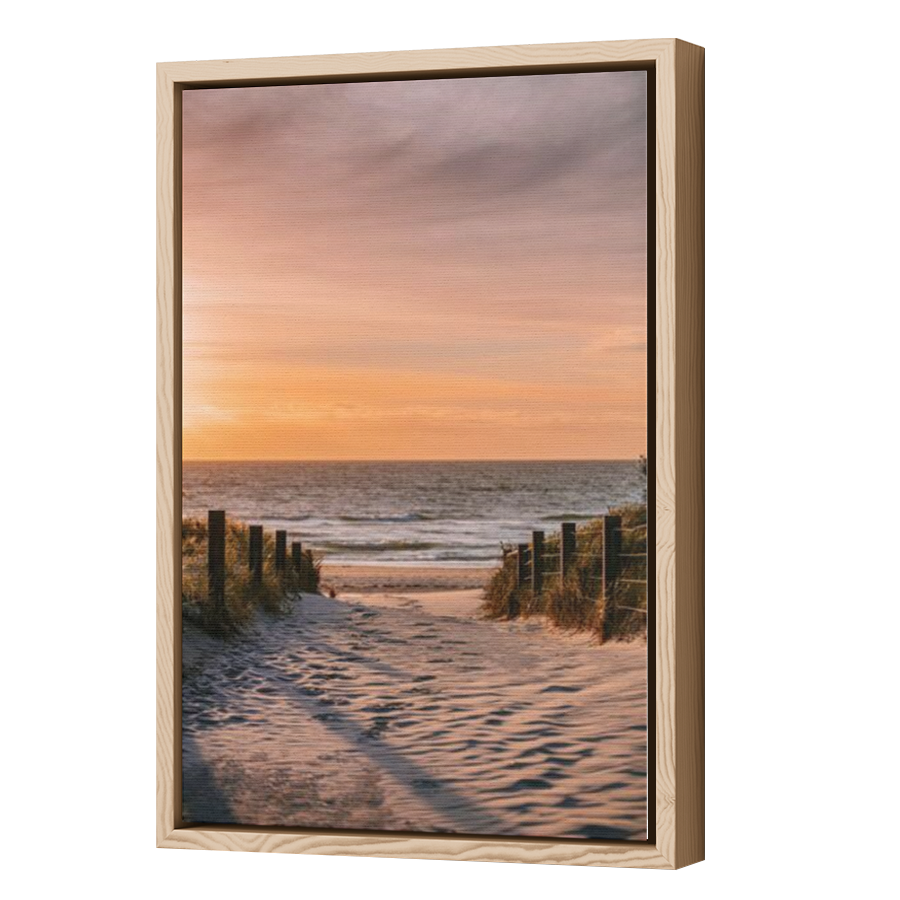 Thumbnail for Canvas - Wood Grain Floating Frame