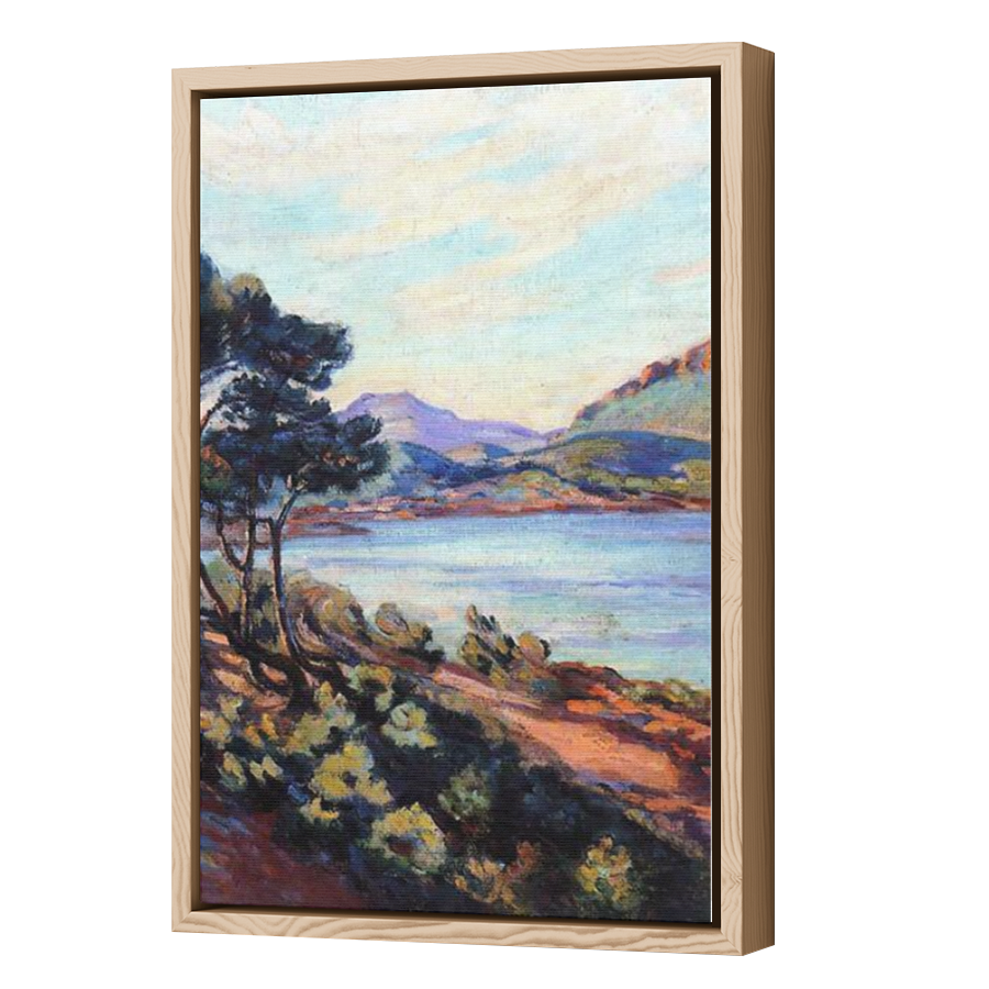 Thumbnail for Canvas - Wood Grain Floating Frame