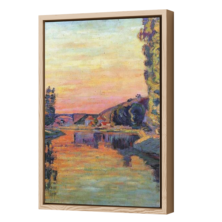 Thumbnail for Canvas - Wood Grain Floating Frame