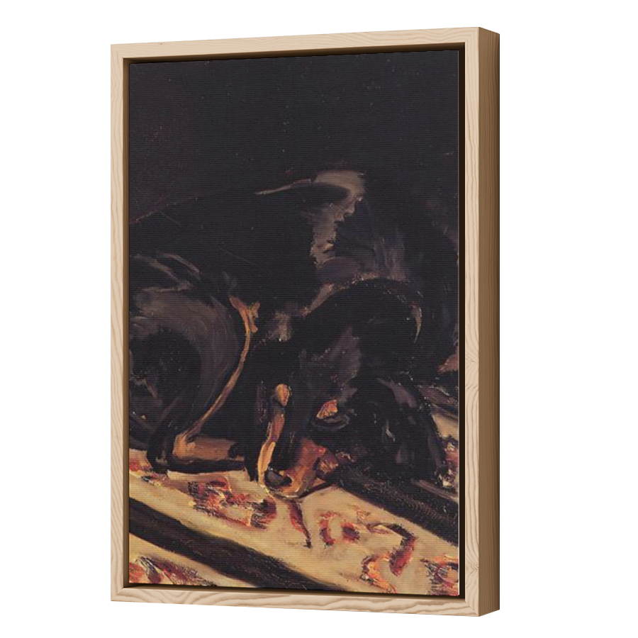 Thumbnail for Canvas - Wood Grain Floating Frame
