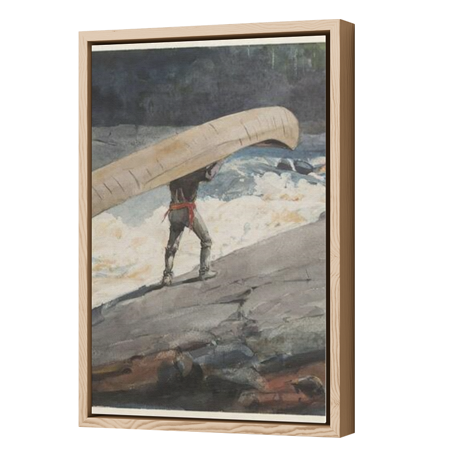 Thumbnail for Canvas - Wood Grain Floating Frame