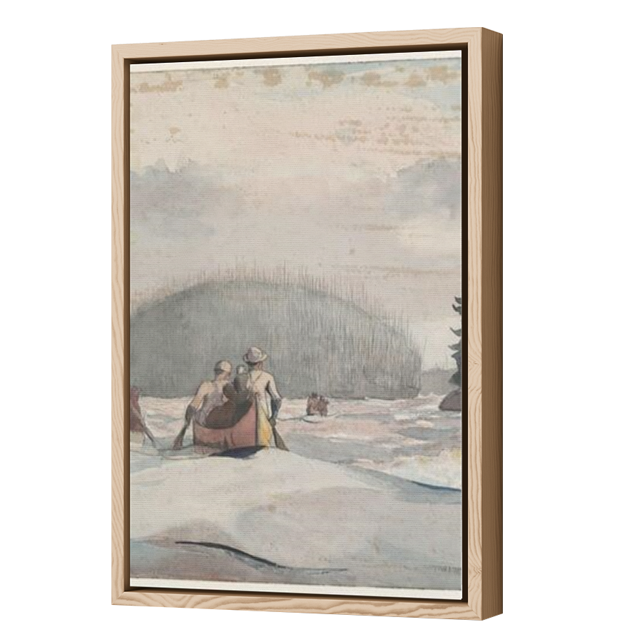 Thumbnail for Canvas - Wood Grain Floating Frame
