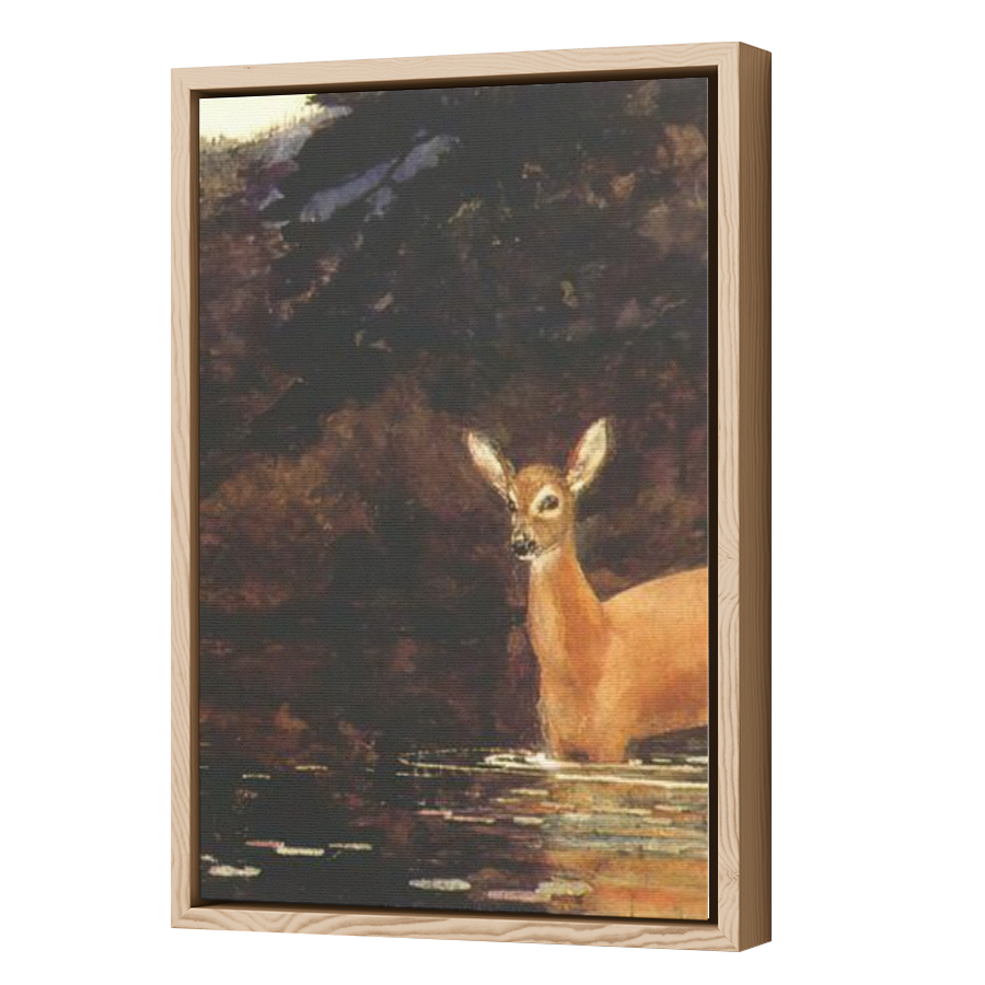Thumbnail for Canvas - Wood Grain Floating Frame