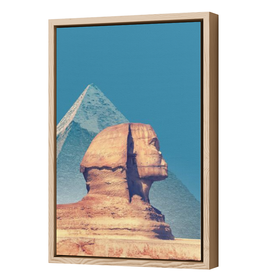 Thumbnail for Canvas - Wood Grain Floating Frame