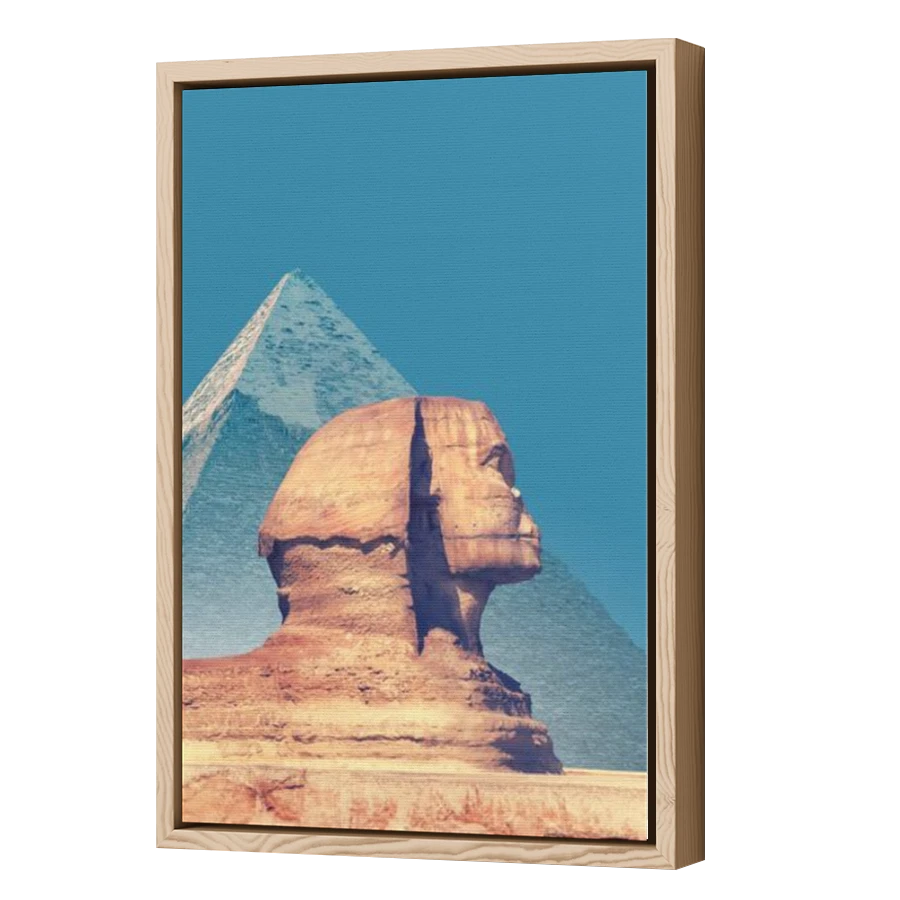 Thumbnail for Canvas - Wood Grain Floating Frame