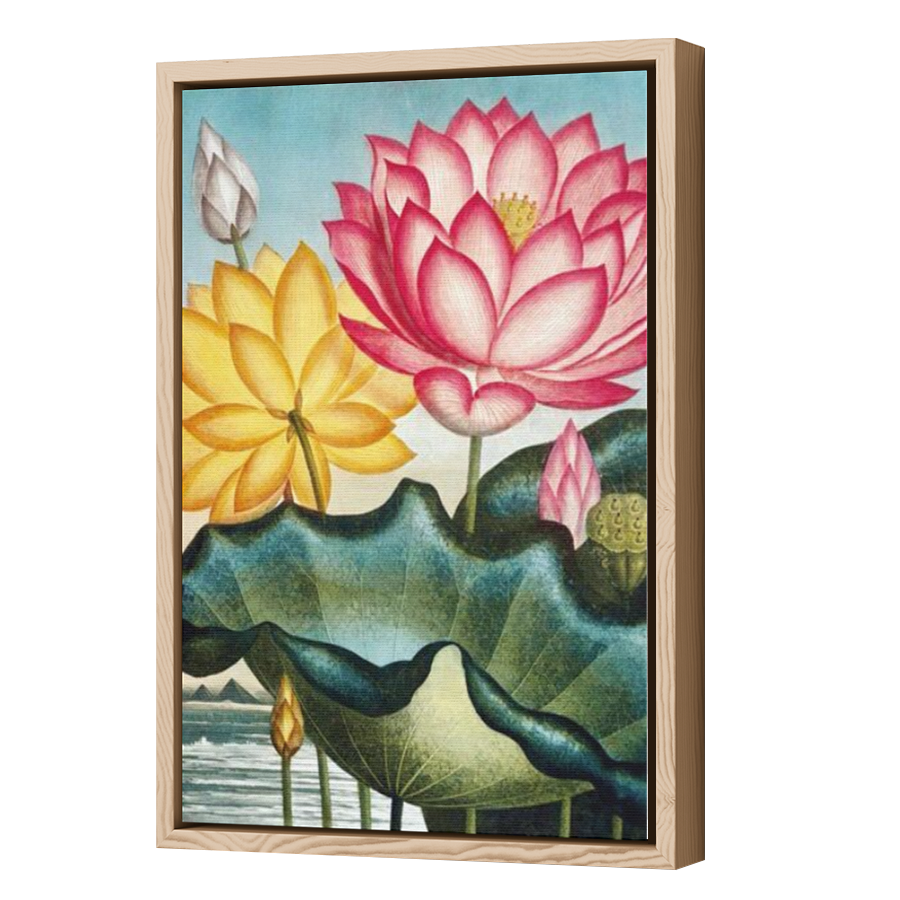 Thumbnail for Canvas - Wood Grain Floating Frame