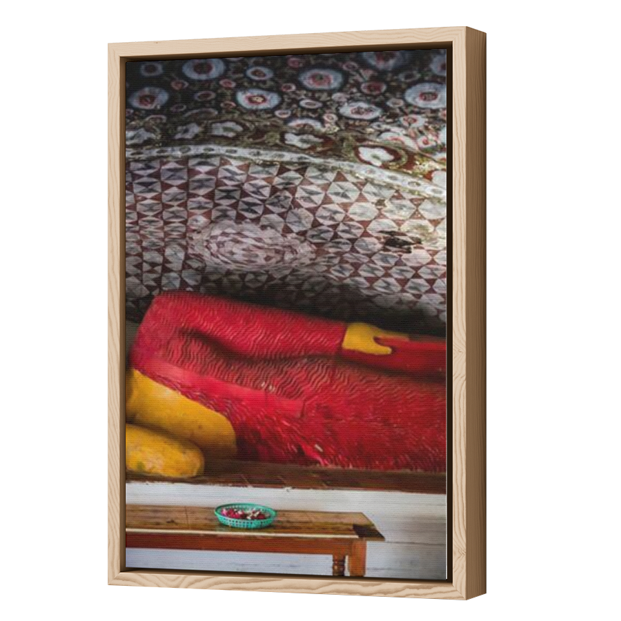Thumbnail for Canvas - Wood Grain Floating Frame
