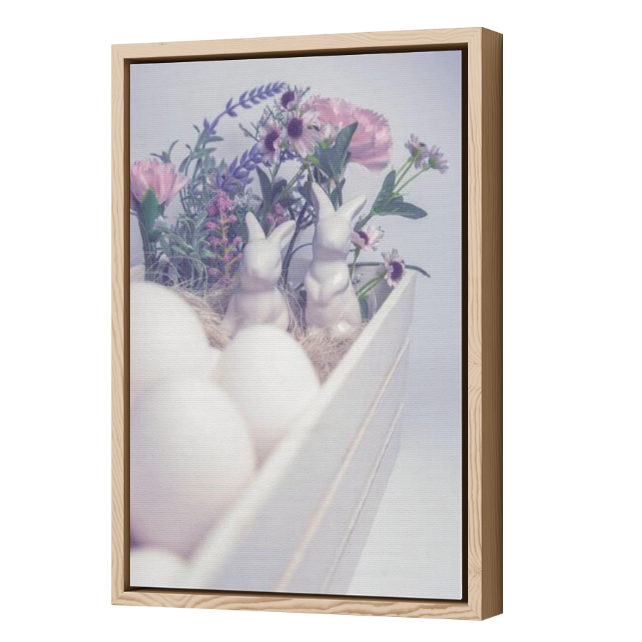 Thumbnail for Canvas - Wood Grain Floating Frame