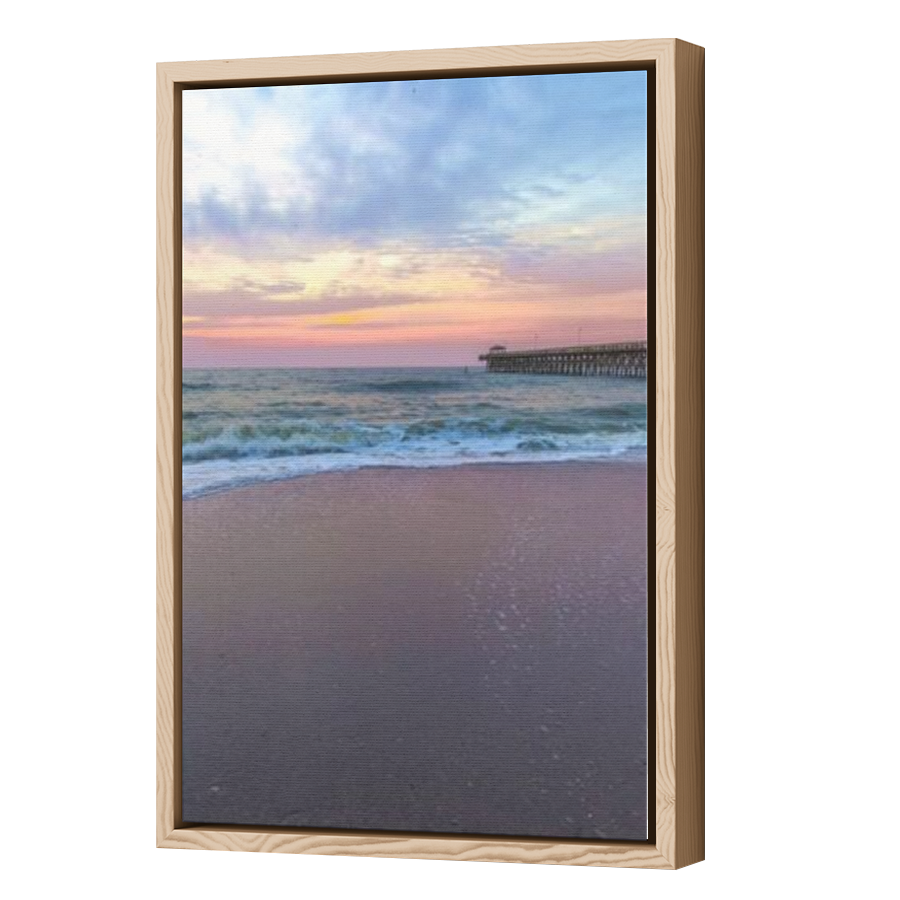 Thumbnail for Canvas - Wood Grain Floating Frame