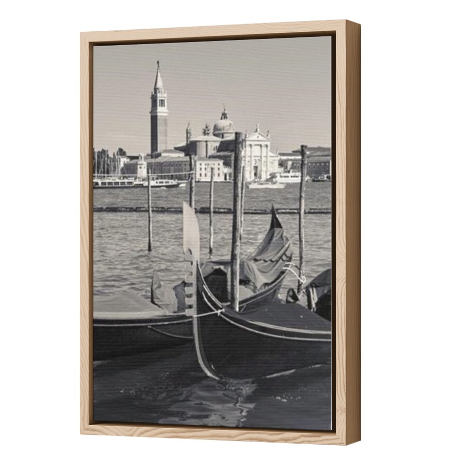 Thumbnail for Canvas - Wood Grain Floating Frame