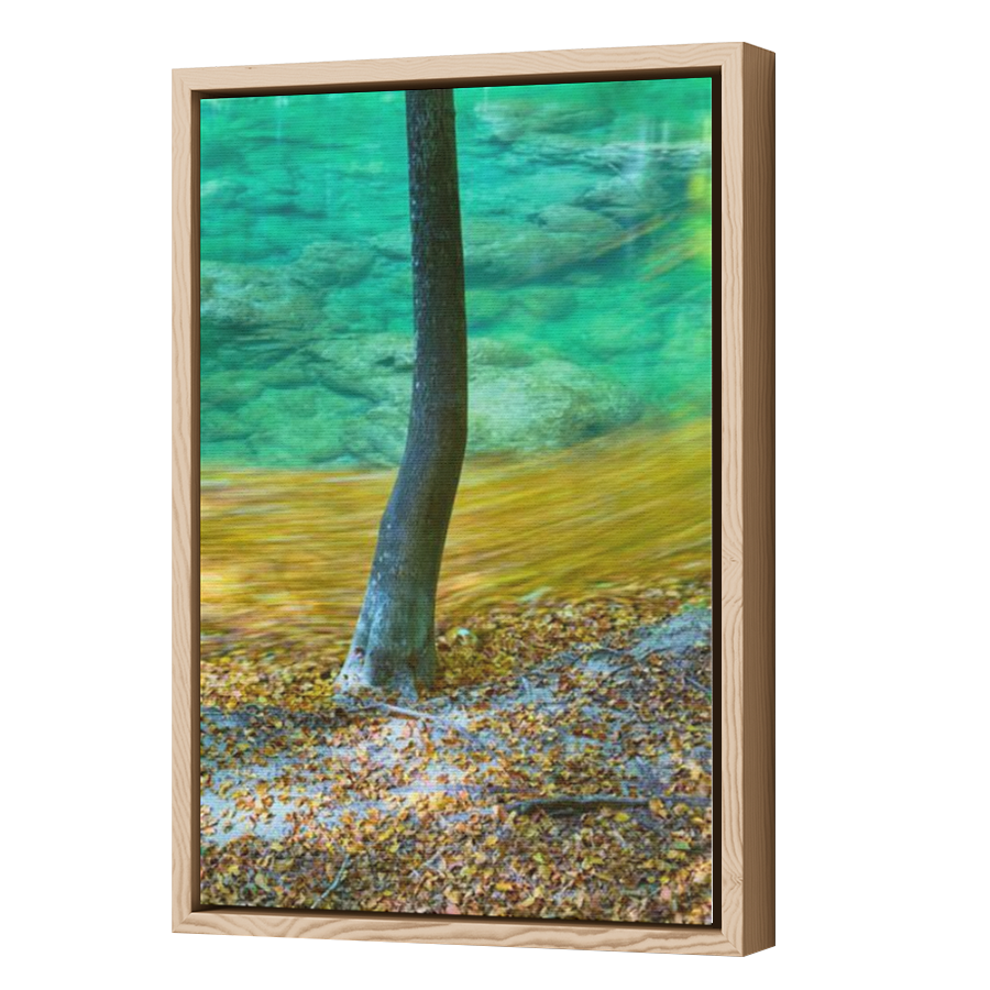 Thumbnail for Canvas - Wood Grain Floating Frame