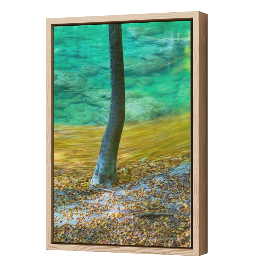 Thumbnail for Canvas - Wood Grain Floating Frame