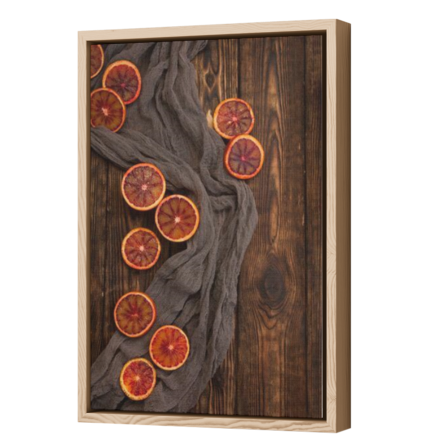 Thumbnail for Canvas - Wood Grain Floating Frame