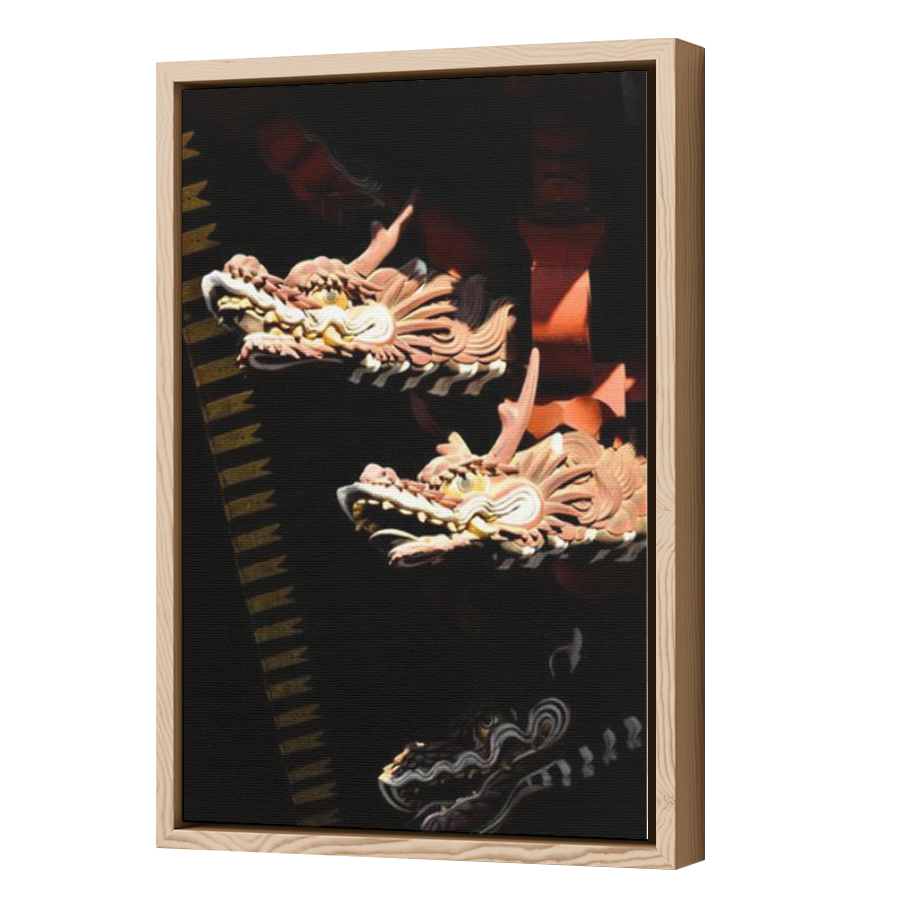 Thumbnail for Canvas - Wood Grain Floating Frame